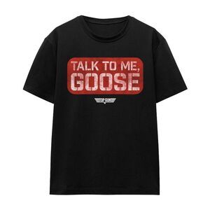Top Gun Unisex Adult Talk To Me Goose Stamp T-Shirt / Black